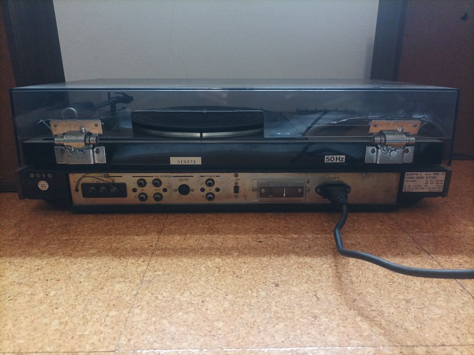 Gira discos Sony cassete e rádio AM FM