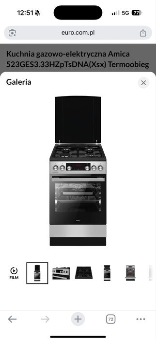 Sprzedam  kuchnie wolnostojaca Amica