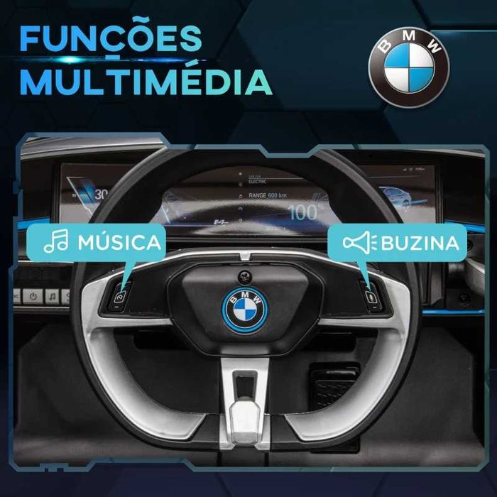 Carro Elétrico para Crianças BMW i4 12V - 115x67x45 cm - Preto
