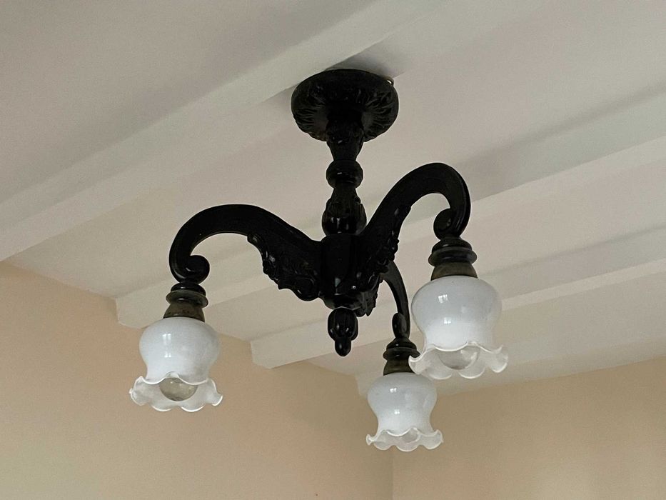 Ręcznie robione 2 eleganckie drewniane lampy