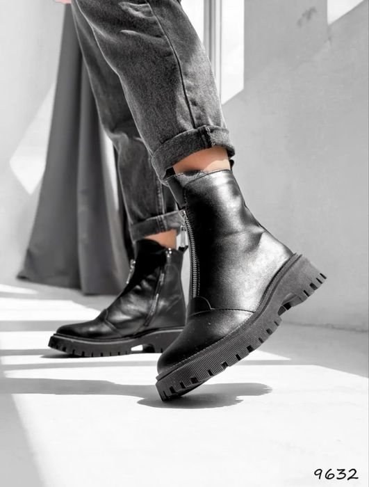 Боітінки жіночі демі з натуральноі шкіри