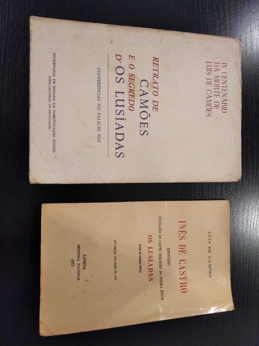 Livros antigos sobre Os Lusíadas