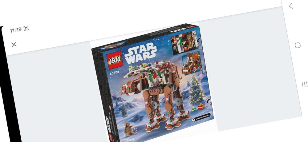 LEGO 40806 Star Wars - Piernikowa maszyna krocząca AT-AT