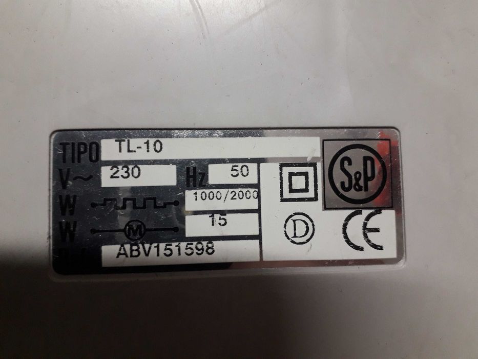 Termo ventilador marca S&P TL-10 220v 1000/2000w, impecável