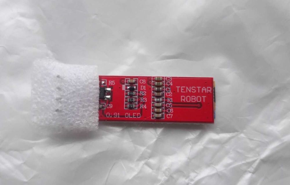 Монохромный  OLED дисплей SSD1306 диагональ 0,91" 128*32 4 pin I2C