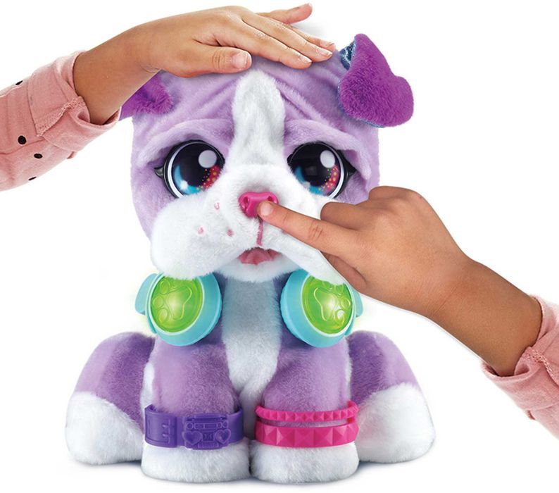 Piesek interaktywny DJ bokser, maskotka 28x22x12.5 cm