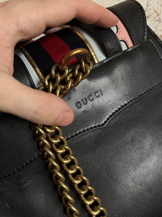 Кожаный рюкзак Gucci оригинал номерной в идеальном состоянии