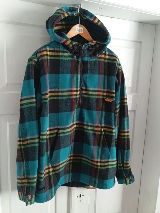 bluza z kapturem w kratę marki Pull&Bear z linii STWD r. XL