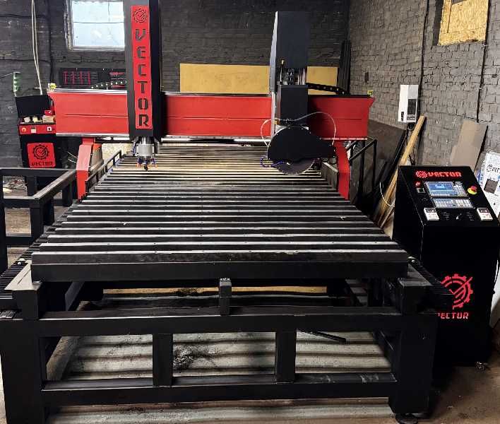 Фрезерно-пильний верстат з ЧПУ по каменю 3400х1600 мм