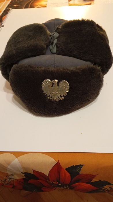 Czapka milicyjna uszanka z prl-u, oryginał.