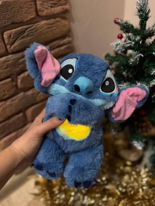 Стіч дихаючий м’яка іграшка з підсвіткою та колисковими ТОП  Стич