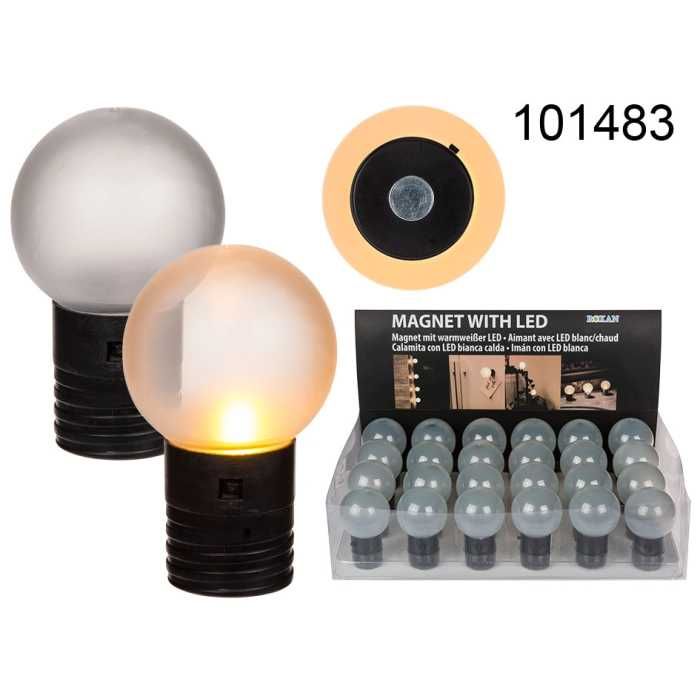 Magnes kula LED zasilany na baterię