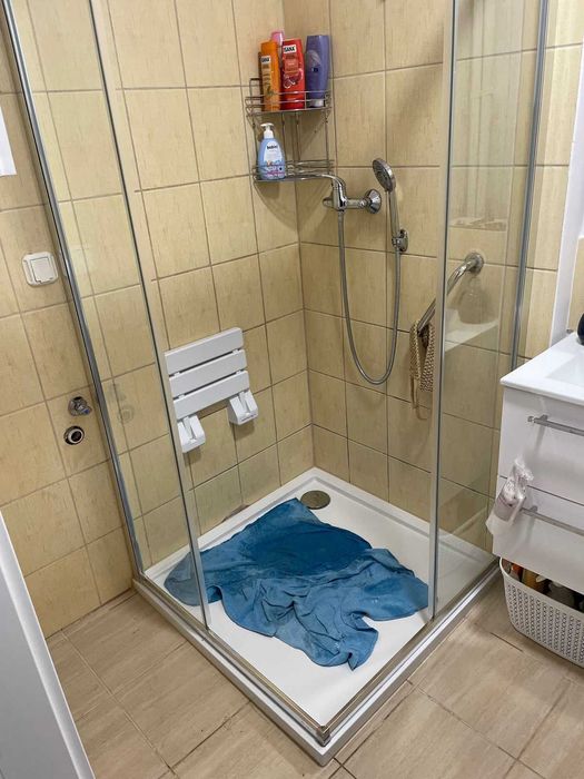 Kabina prysznicowa kwadratowa Onega 90 x 90 x 190 cm chrom