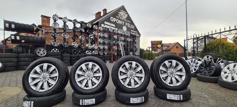 Felgi stalowe 17" VW 5x112 6,5j Bridgestone 215/65/17 demo 7,5mm 2019r