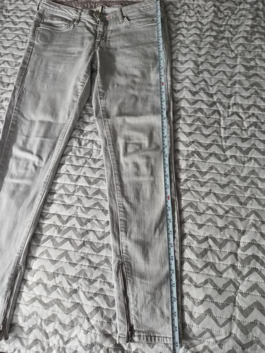 Spodnie damskie jeansowe szare rozmiar 38 MANGO
