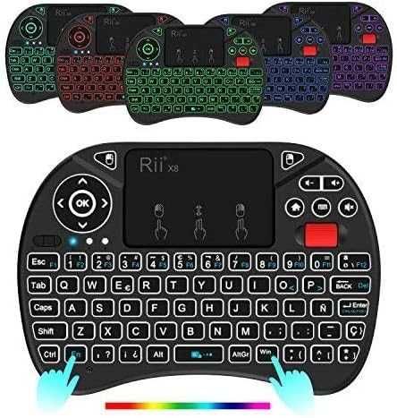 Rii X8 Mini bezprzewodowa klawiatura, z ekranem dotykowym 2,4 GHz