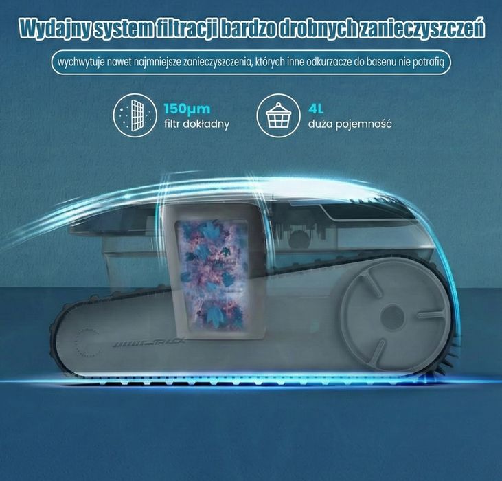 HIT!Bezprzewodowy Robot Basenowy AIRROBO PC10–Czysty Basen bez Wysiłku