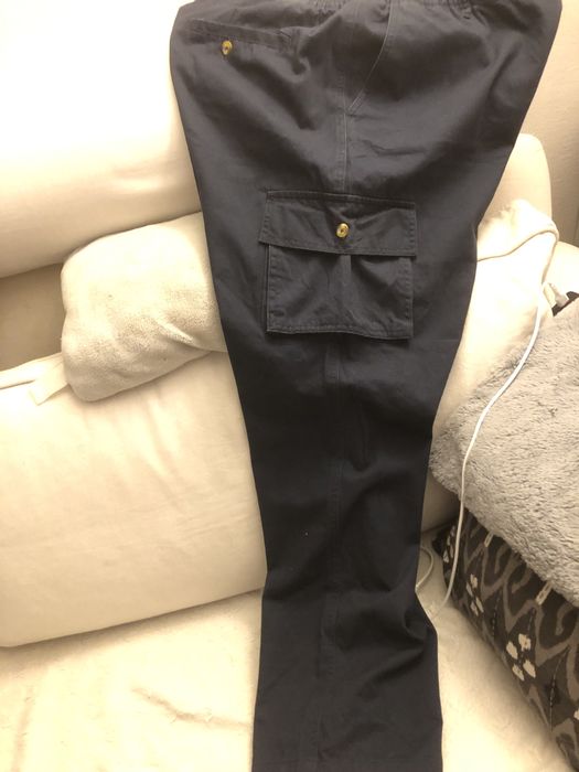 Spodnie 42 Cotton granatowe