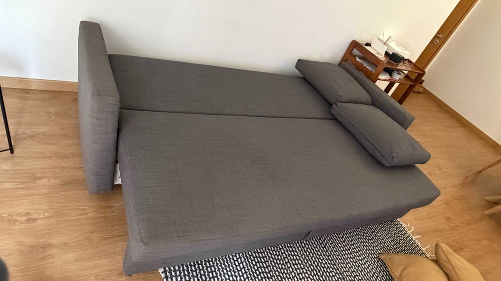 sofá-cama IKEA Skifteb- 3 lugares -Cinza escuro