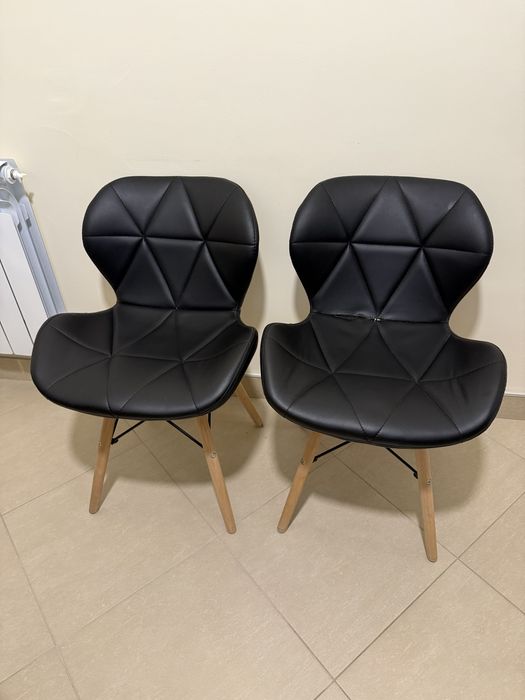 Krzesła krzesło skandynawskie czarne