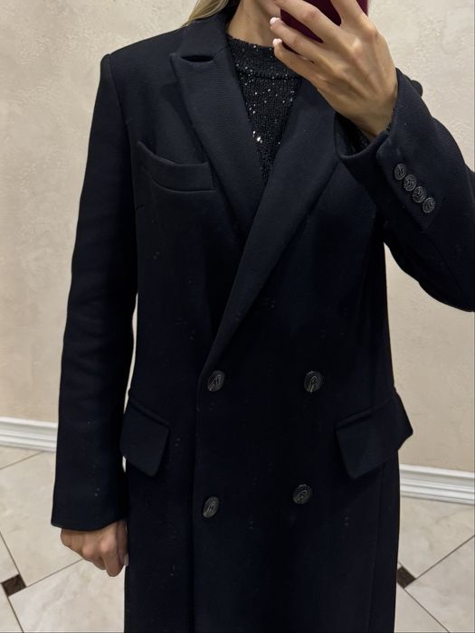 Пальто двобортне