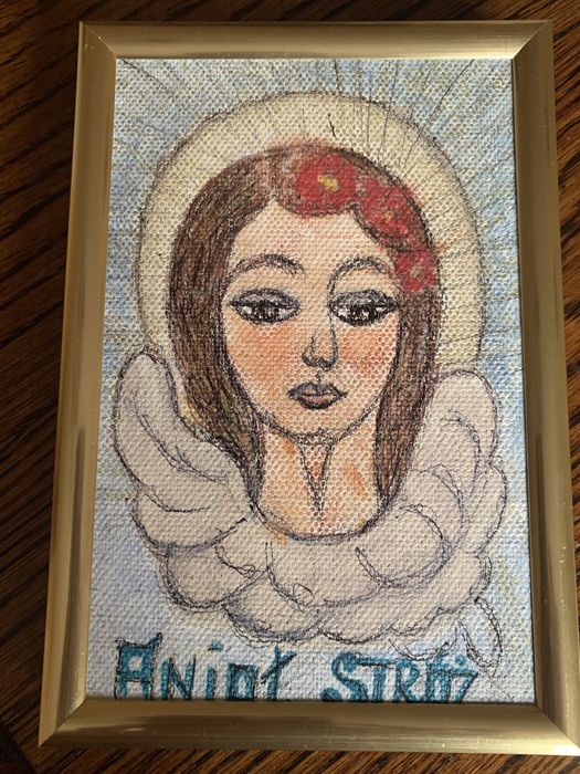 Obrazek Anioł Stróż ręcznie malowany