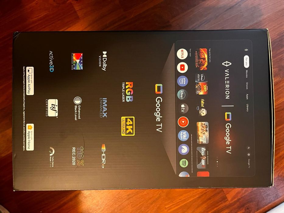 Projetor valerion vision  4k novo com plástico