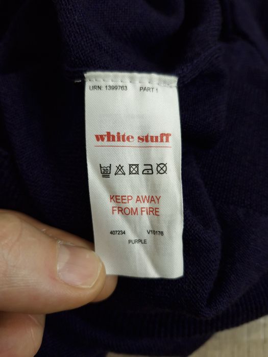 Lekki sweter wełniany White Stuff Gentlemen's Relish L 100% wełna