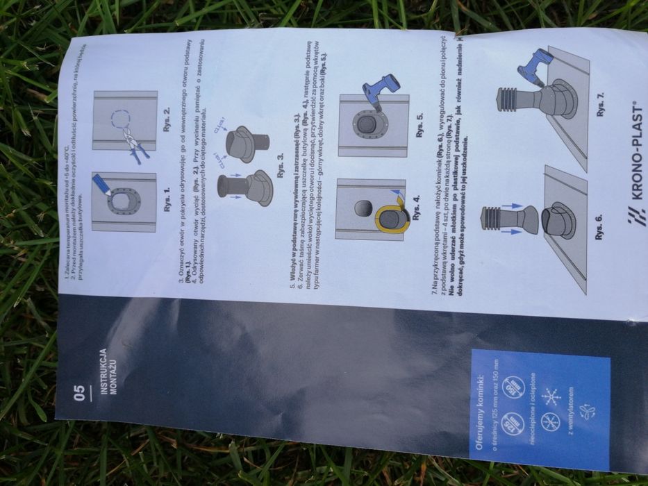 Kominek wentylacyjny Krono Plast