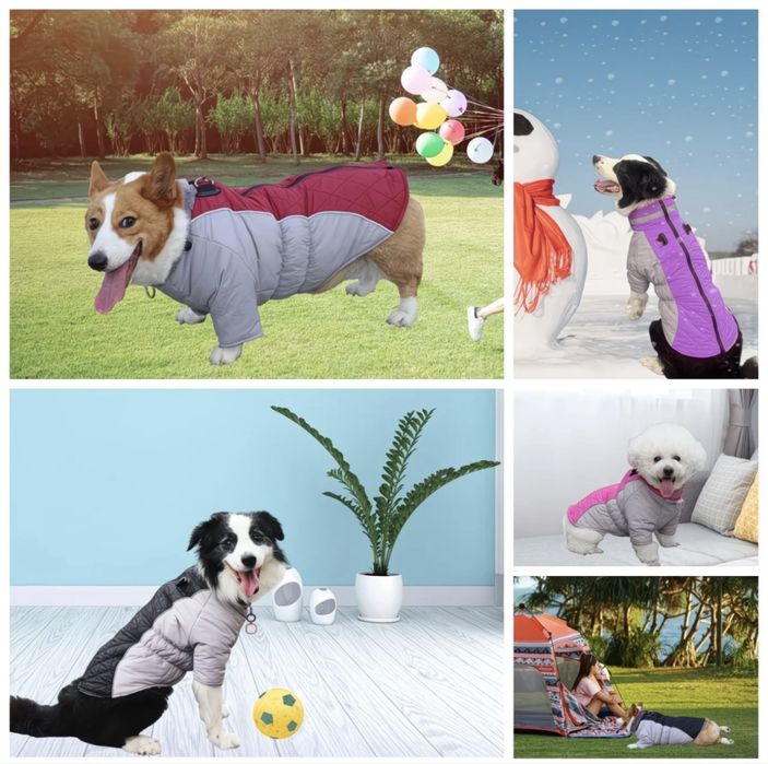 Зимовий комбінезон жилетка на флісі для собак стаф пітбуль коргі