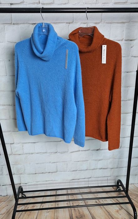 Golf baby alpaca puszysty, ciepły