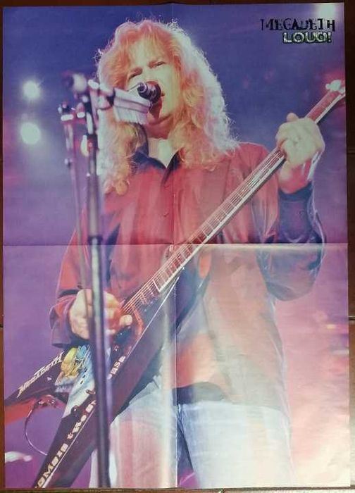 Lote 14 posters duplos de músicos / cantores e grupos musicais (metal)