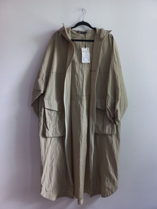 Zara płaszcz parka kaptur M L XL uniwersalny nowa