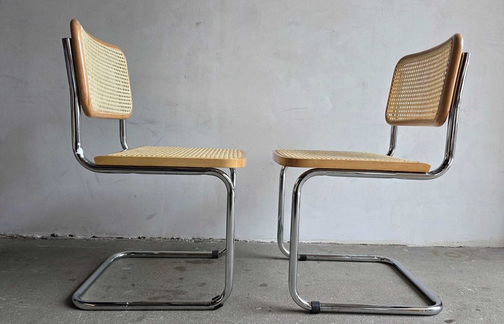 Krzesła Cesca model S32 – Projekt Marcel Breuer / Bauhaus -Komplet 2 szt