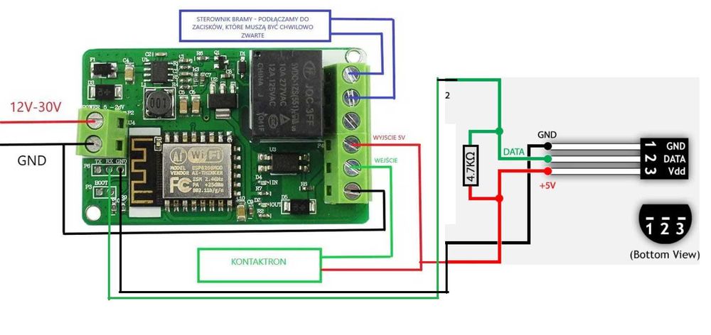 Sterownik bramy 1 kanałowy lub 2ch SUPLA