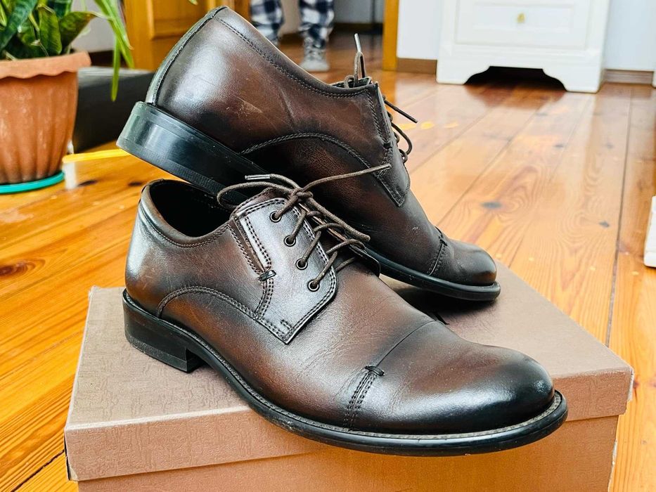 Туфлі чоловічі Marco Piero, коричневі, розмір: 40