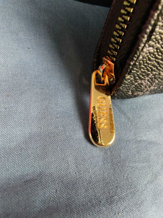 Portfel damski duży Guess monogram czarny premium