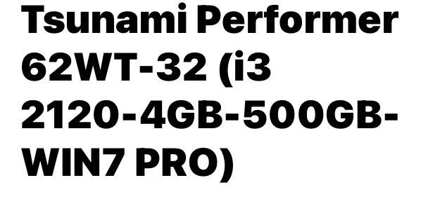PC Tsunami Performer 62WT-32 i32120-4GB