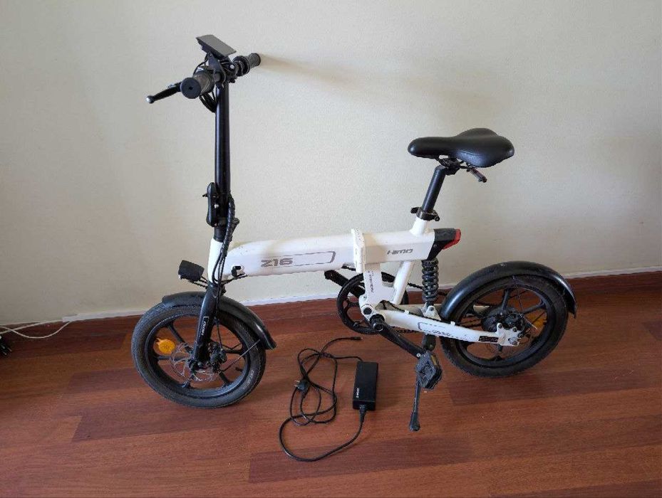 Bicicleta Elétrica Dobrável HIMO Z16 — Apenas 437 km (Como Nova)