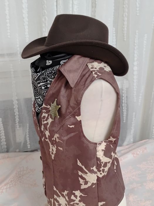 Strój przebranie kowboj kowbojka 4 części rozmiar XL