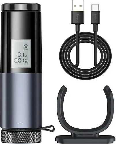 Алкотестер Baseus Digital Alcohol Tester Black
