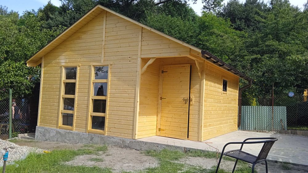 Domek Kordian drewniany na działkę, narzędziowy, domek letniskowy