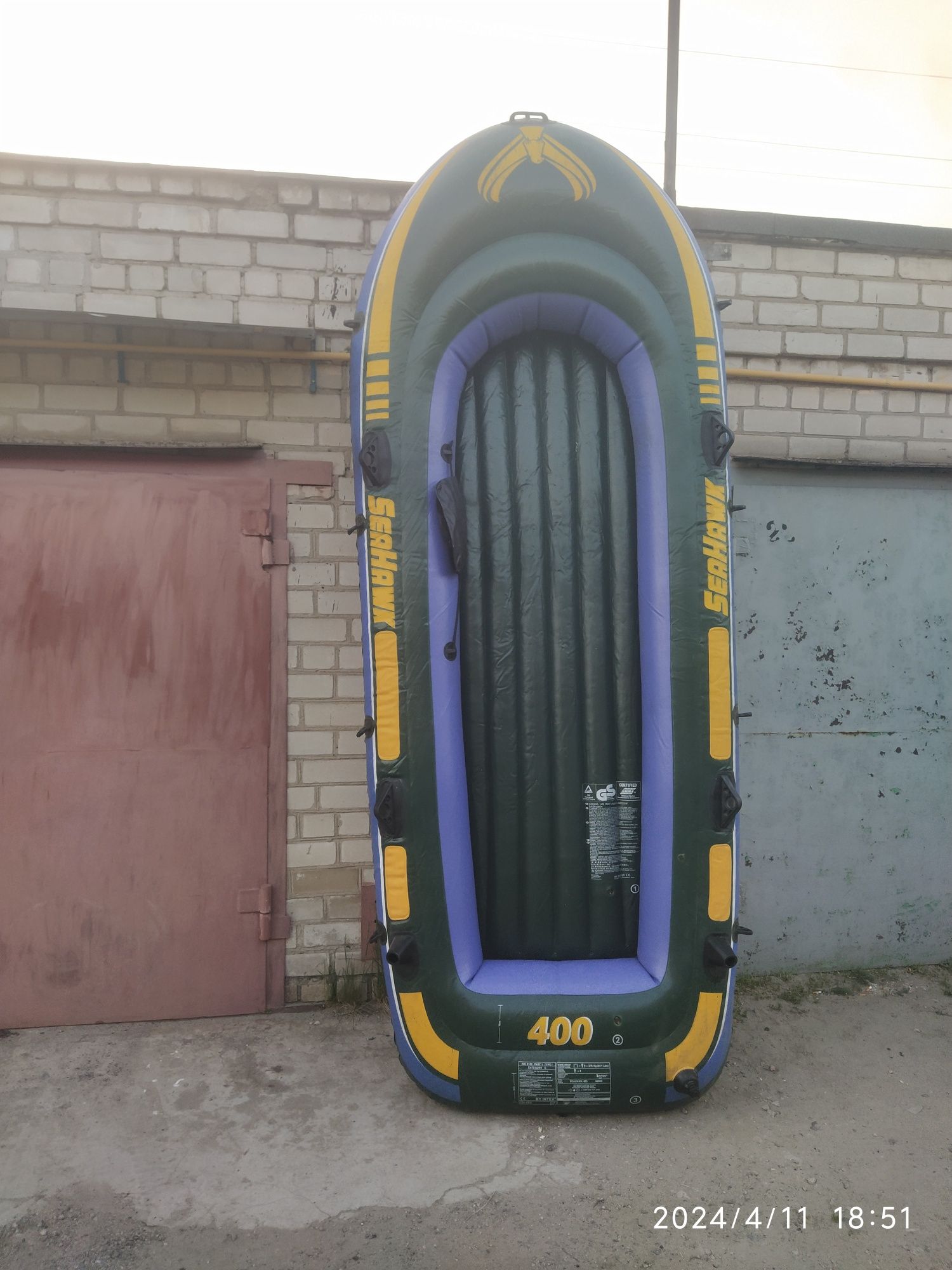 ПВХ лодка Intex SeaHawk б/у: 1 200 грн. - Полювання / риболовля ...