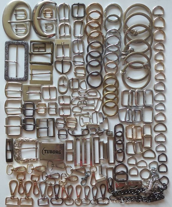 Скобы и застёжки, б/у, металлические и пластиковые