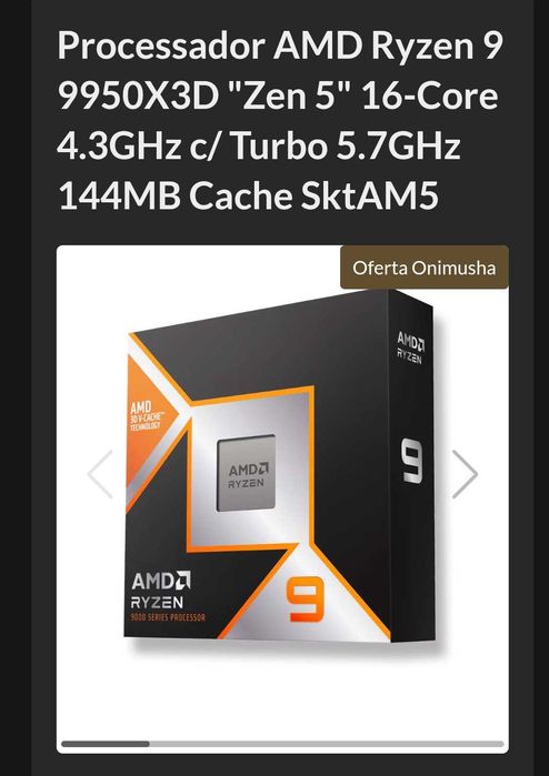 Ryzen 9 9950x3d com garantia