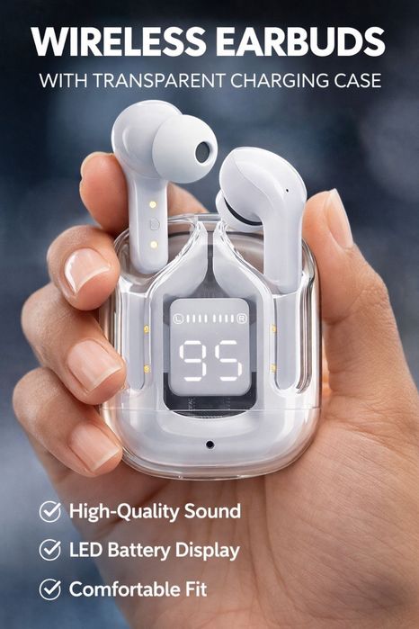 Earphones Wireless Acefast T6 – Cinza