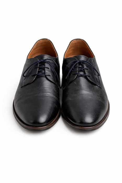 Sapatos Morgan Smith em Couro Azul – Elegantes e Confortáveis – 40