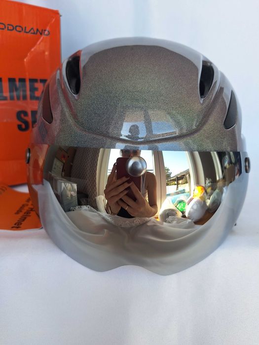 Kask rowerowy Odoland Flash HT-26 Shiny Grey L 58-62cm