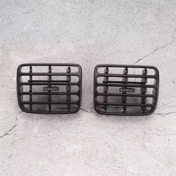 Conjunto Grelhas Ventilação Centrais Tablier Renault Clio 2 - Preto