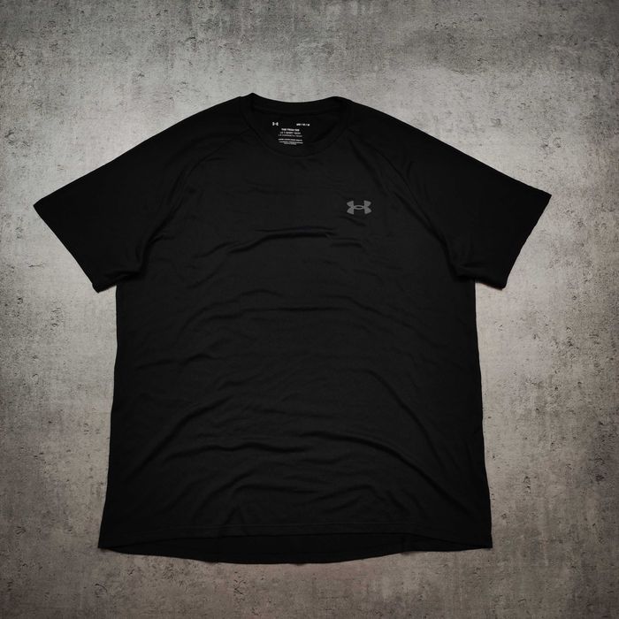 MĘSKA Koszulka Sportowa PREMIUM Czarna Logo Siłownia Under Armour PRO